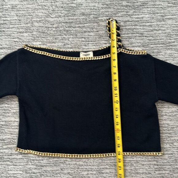 NWT L'AGENCE Jayden Chain Embellished Top XS - Picture 8 of 14